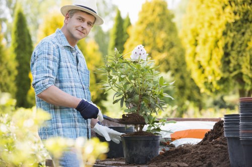 Garden clearance equipment and team